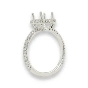14K W Gold 0.50ctw H/SI1 Diamond Engagement Ring Mounting