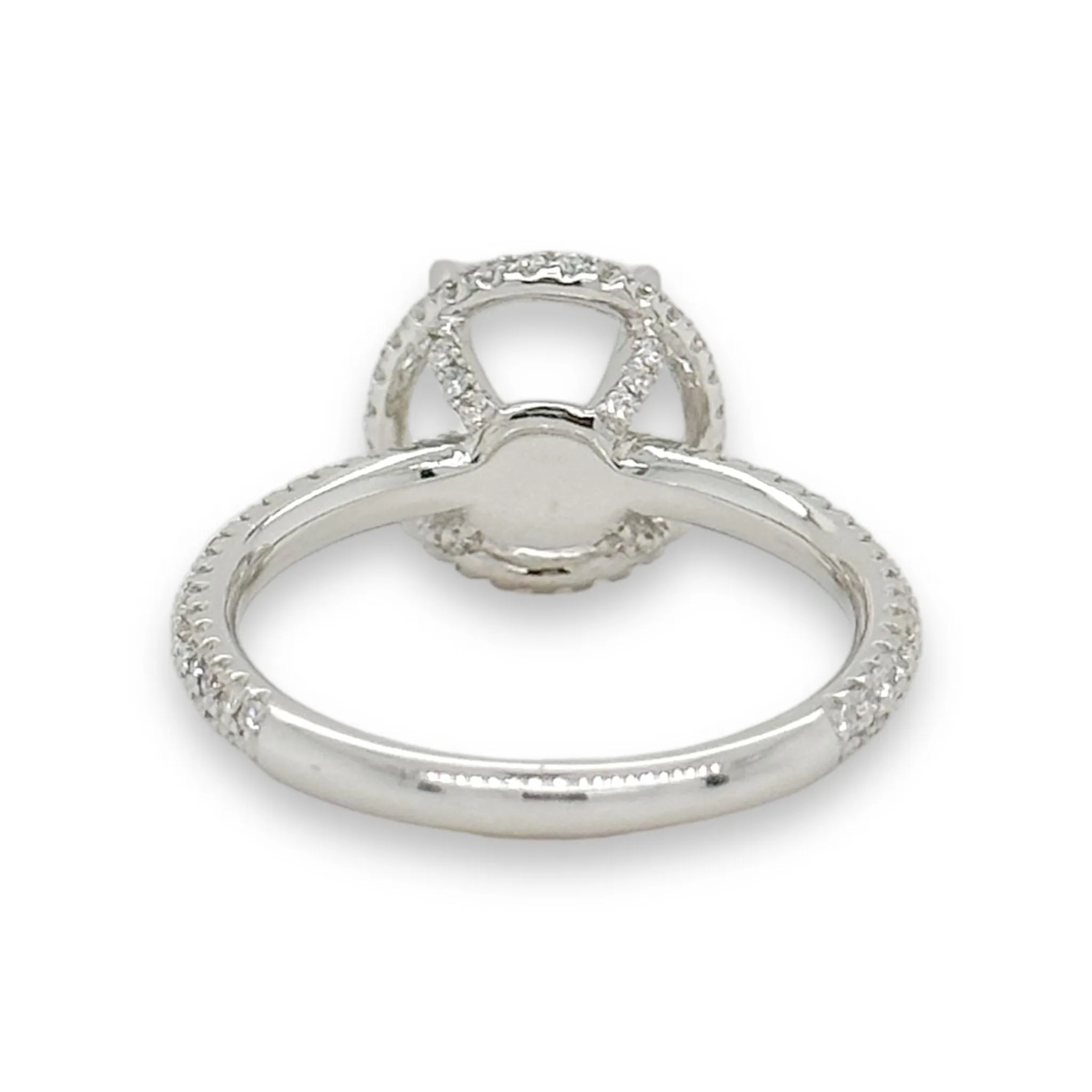 14K W Gold 0.50ctw H/SI1 Diamond Engagement Ring Mounting