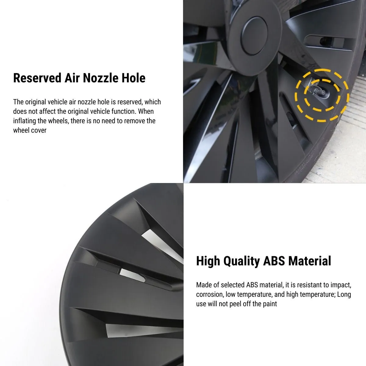 19' Windmill Wheel Covers for Tesla Model Y（4PCS）