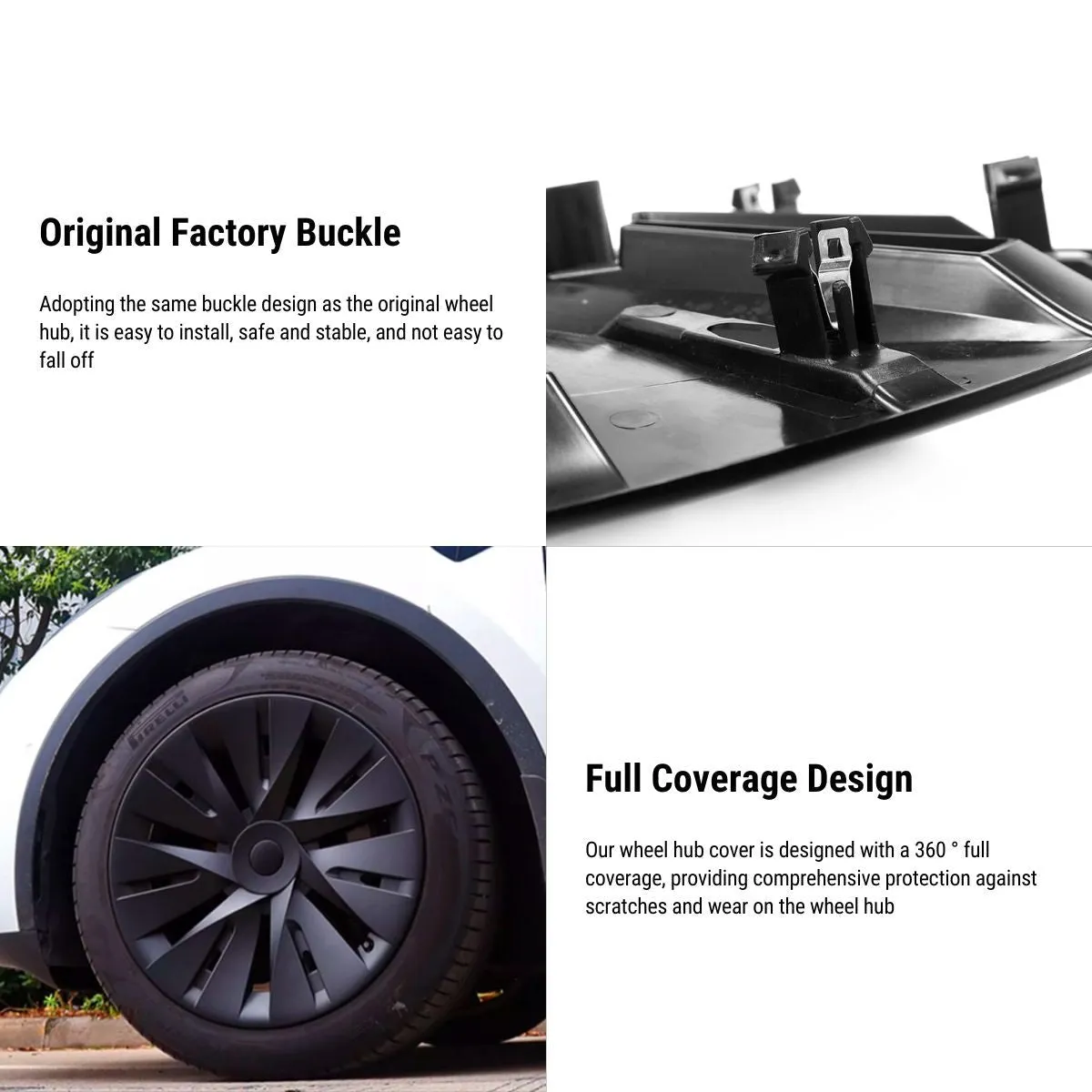 19' Windmill Wheel Covers for Tesla Model Y（4PCS）