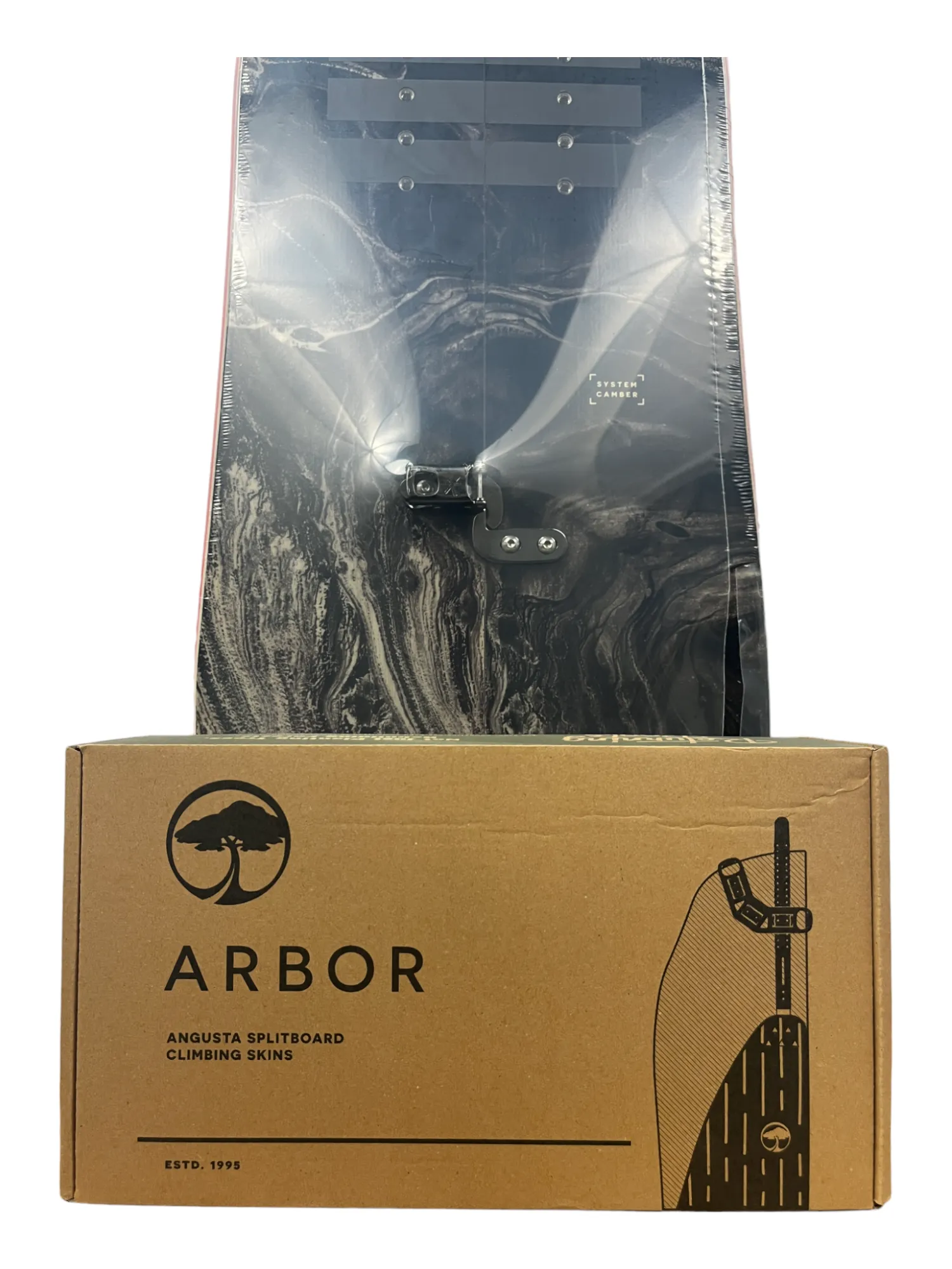 Arbor Bryan Iguchi Pro Camber Splitboard with Arbor Universal Splitboard Skins