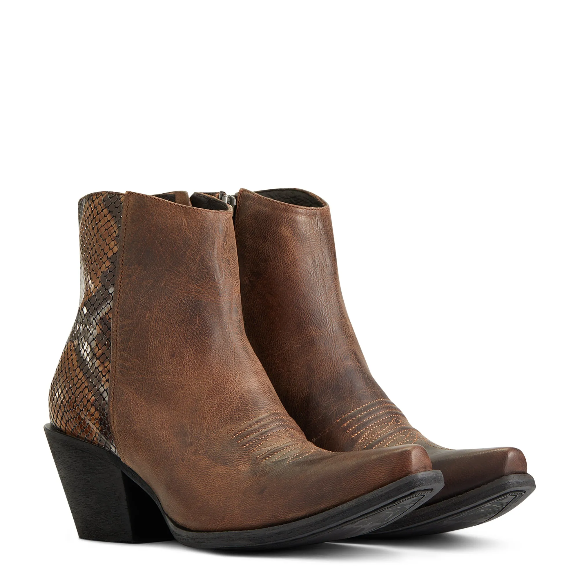 Ariat Ladies Carmelita Rhino Tan Snip Toe Boots 10040329
