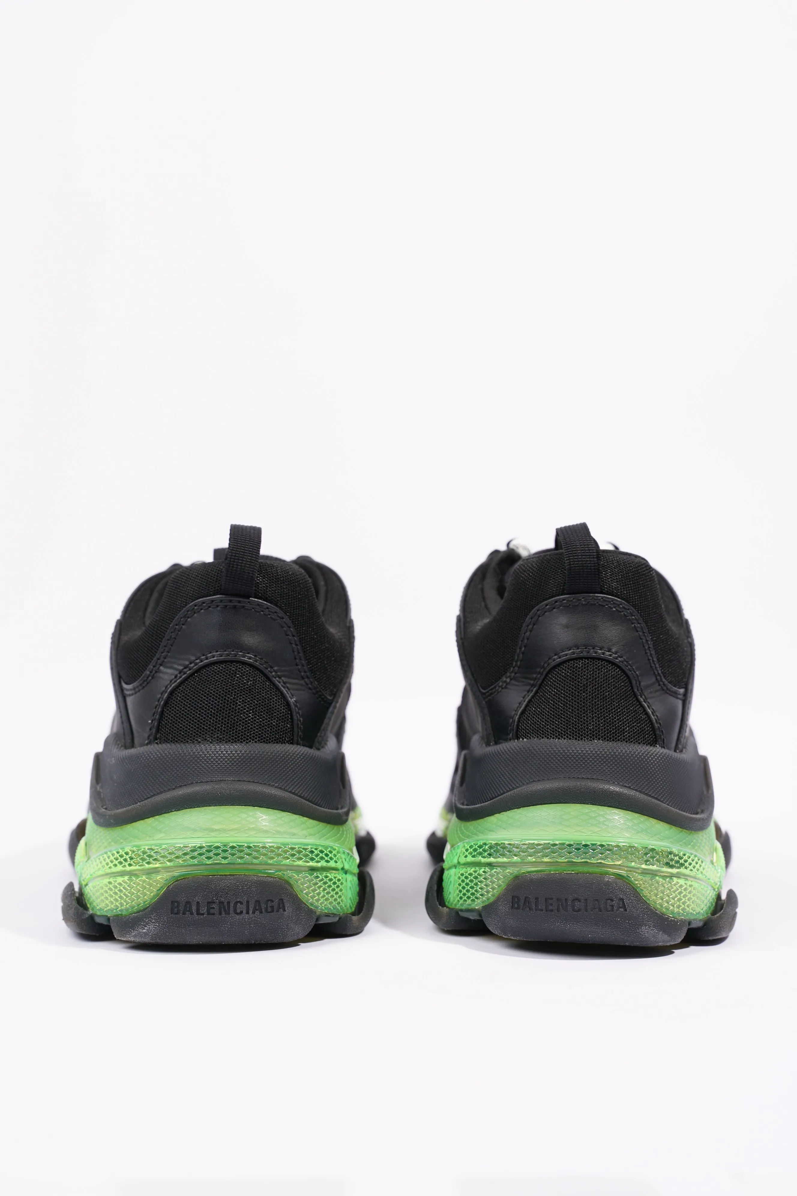 Balenciaga Mens Triple S Black / Green / Clear Sole EU 45 / UK 11
