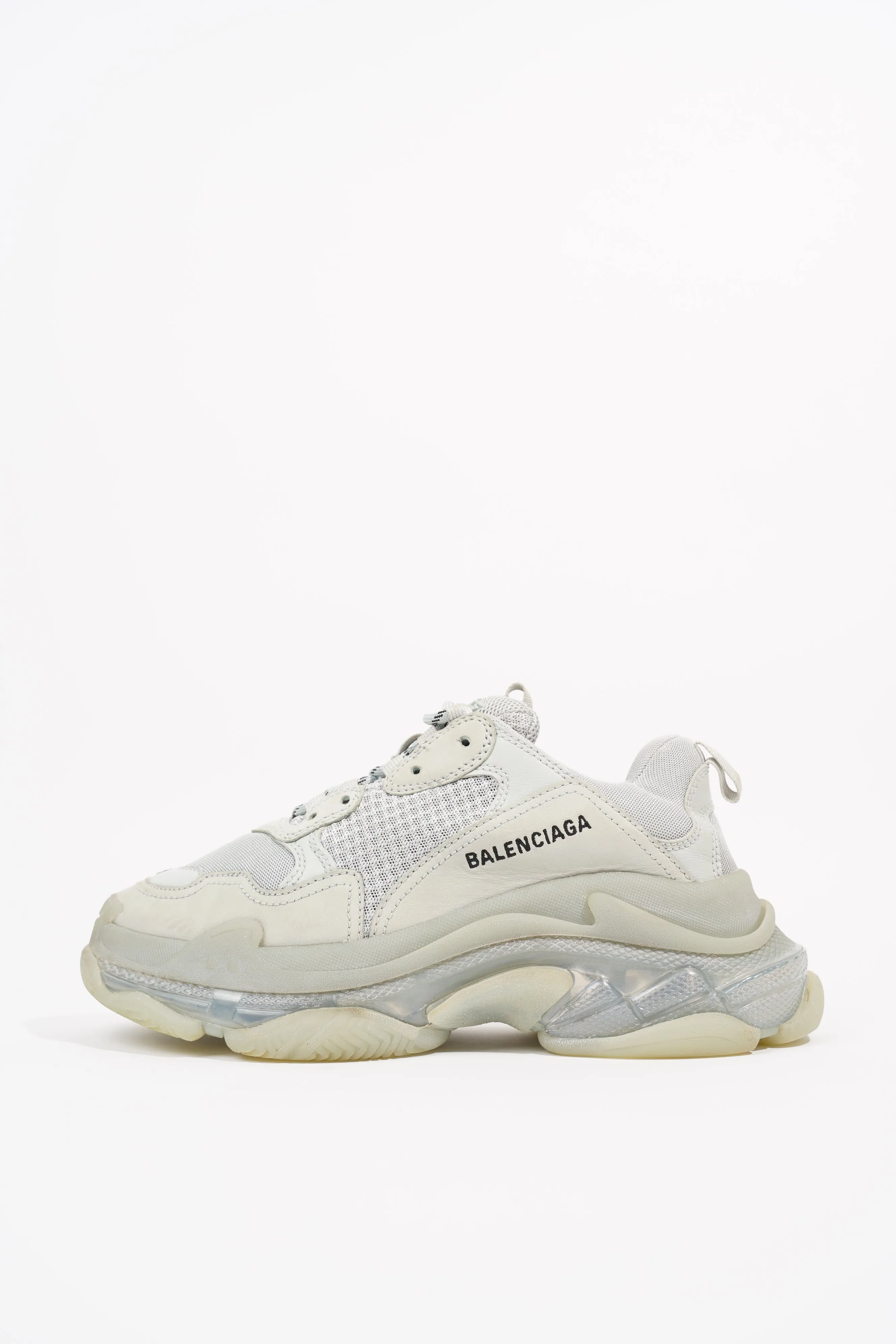 Balenciaga Mens Triple S Grey / Clear Sole EU 40 / UK 6