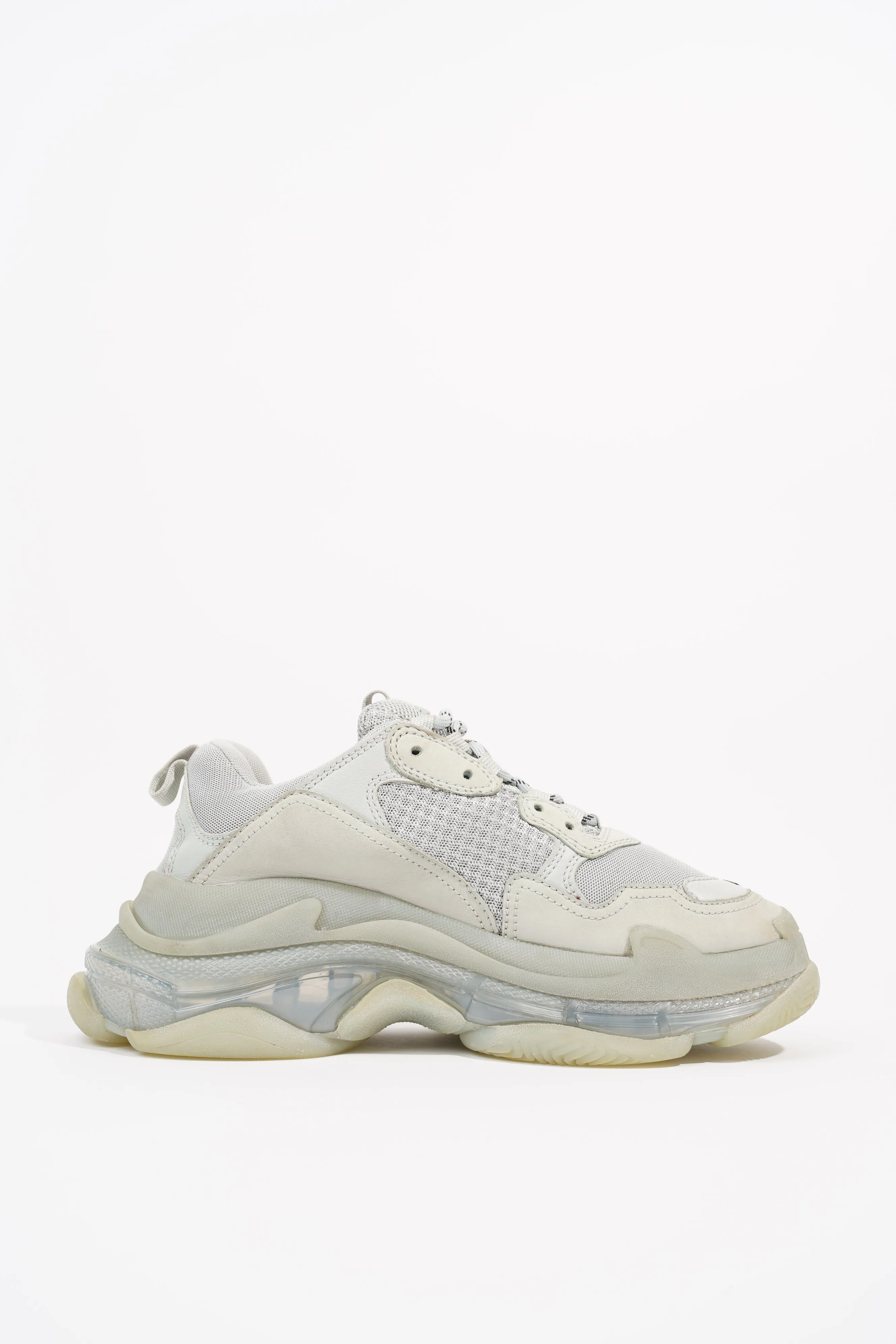 Balenciaga Mens Triple S Grey / Clear Sole EU 40 / UK 6