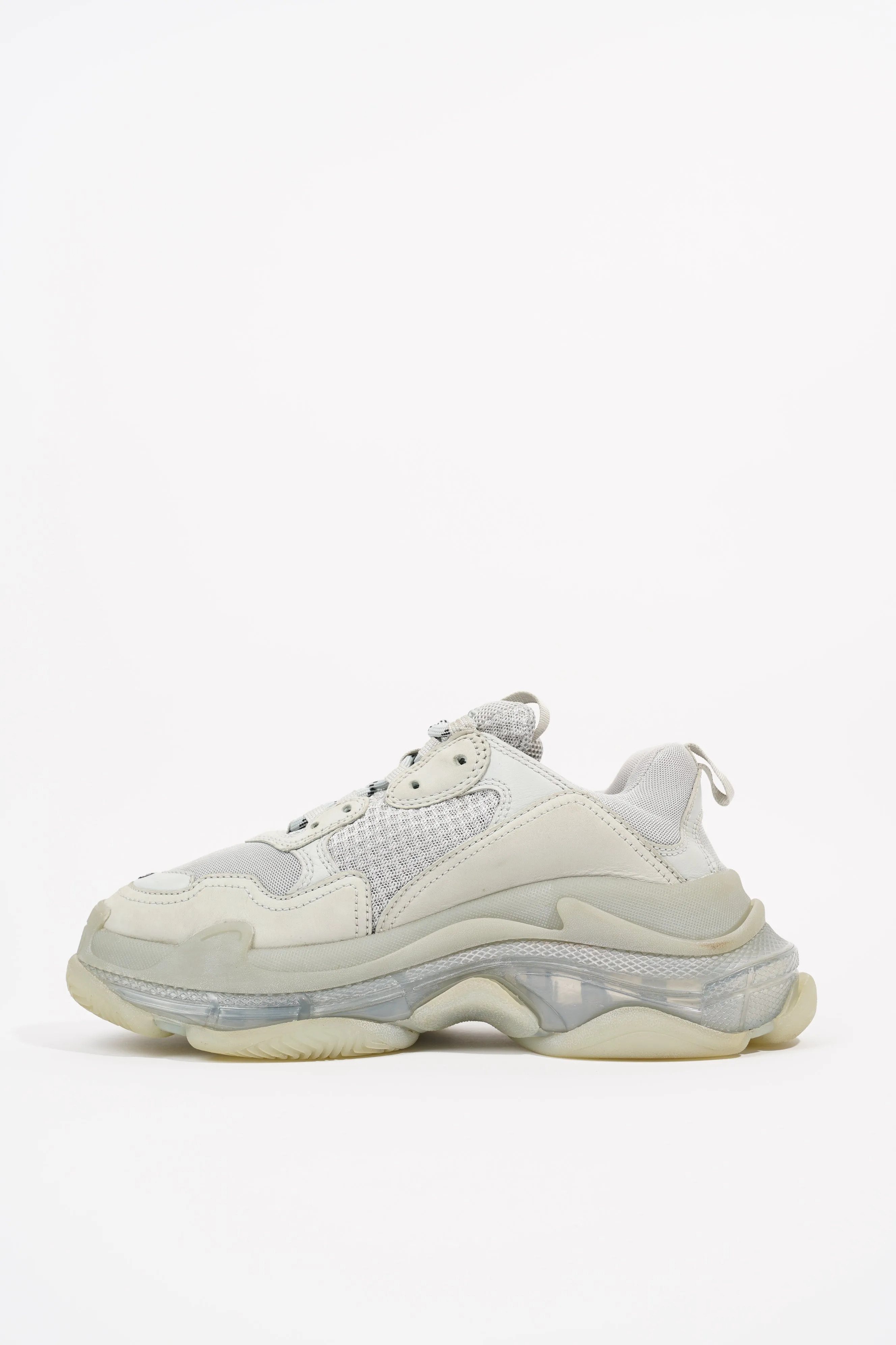 Balenciaga Mens Triple S Grey / Clear Sole EU 40 / UK 6