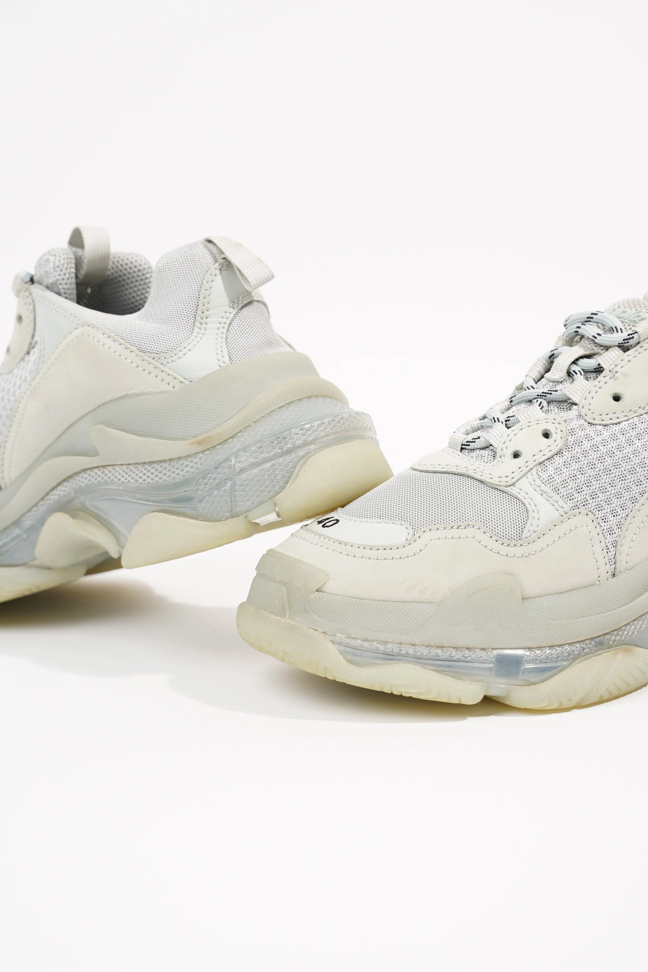 Balenciaga Mens Triple S Grey / Clear Sole EU 40 / UK 6