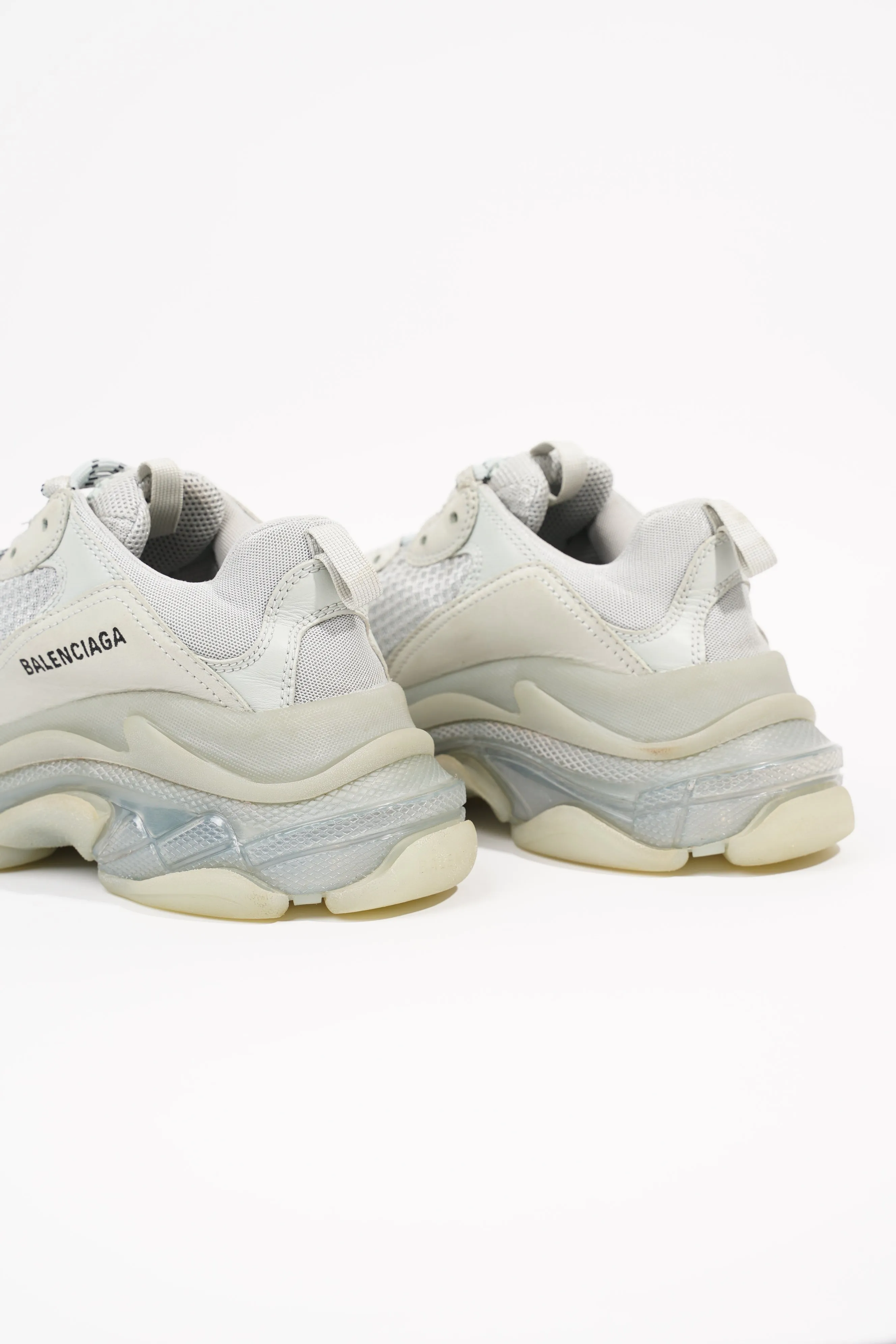 Balenciaga Mens Triple S Grey / Clear Sole EU 40 / UK 6