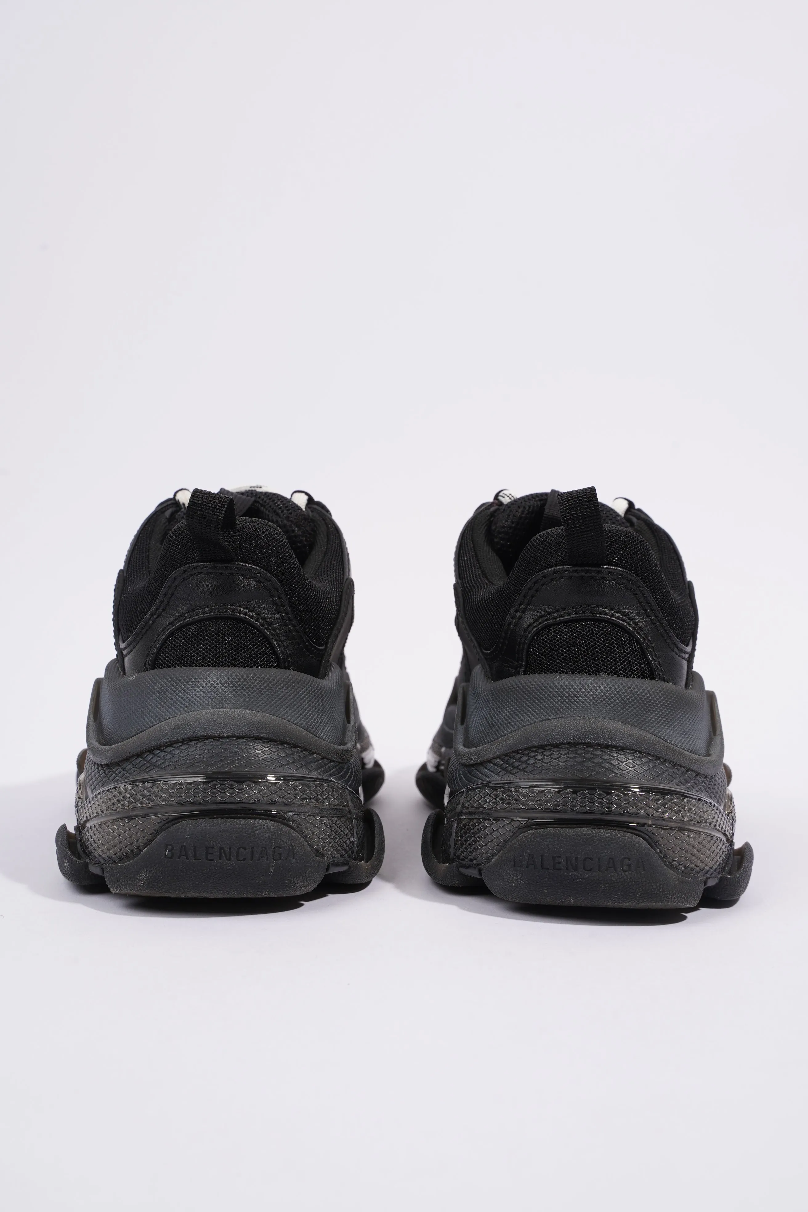 Balenciaga Triple S Clear Sole Black Mesh EU 37 UK 4