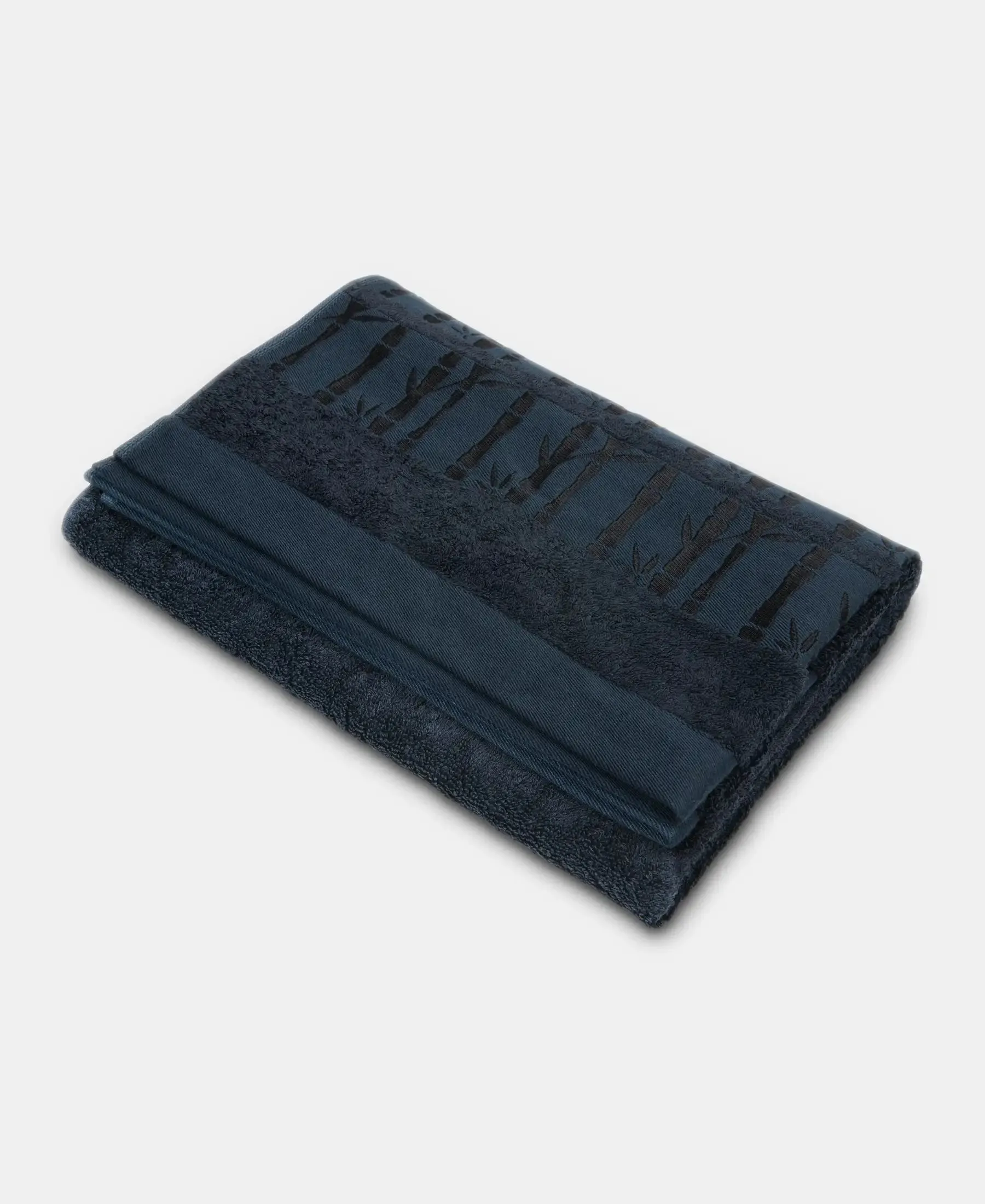 Bamboo Cotton Blend Terry Ultrasoft and Durable Bath Towel with Natural StayFresh Properties - Navy