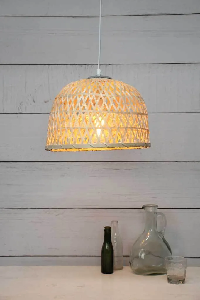 Bamboo Dome Pendant Light