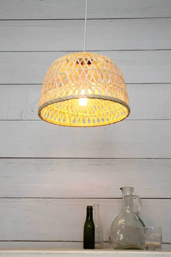 Bamboo Dome Pendant Light