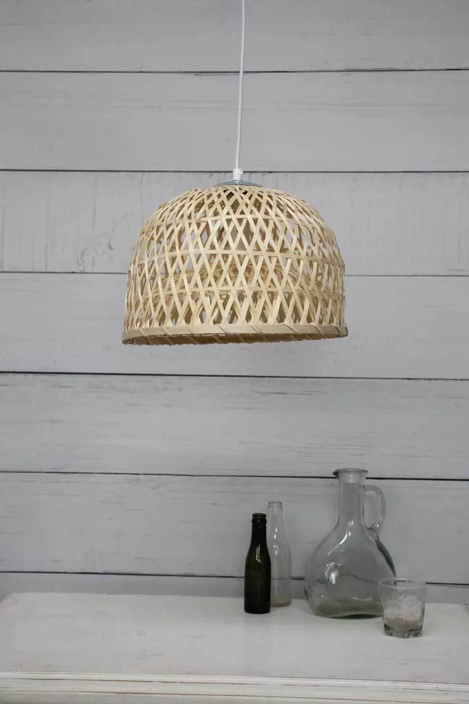 Bamboo Dome Pendant Light