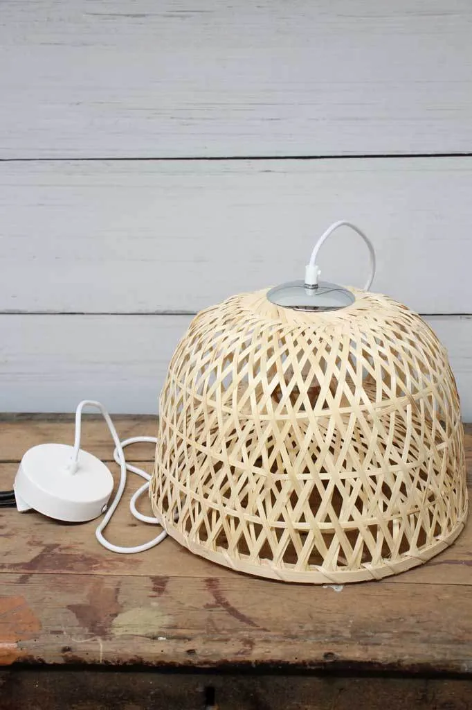 Bamboo Dome Pendant Light
