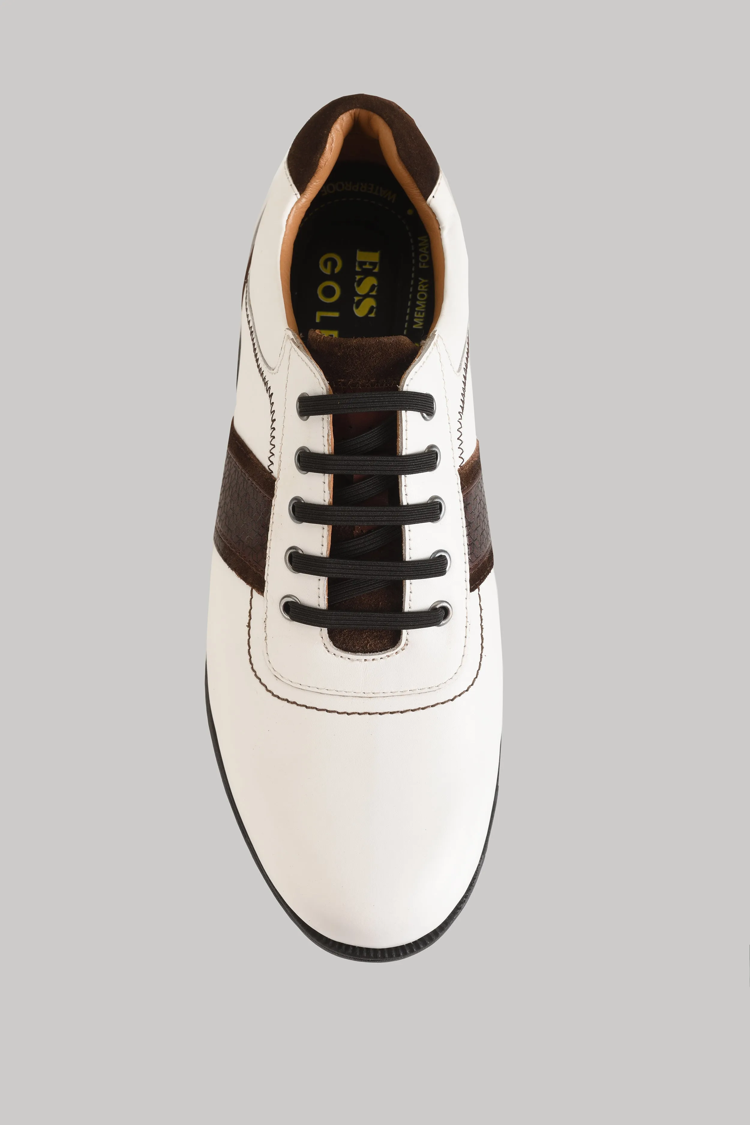 Berlin White-Brown Golf Shoes