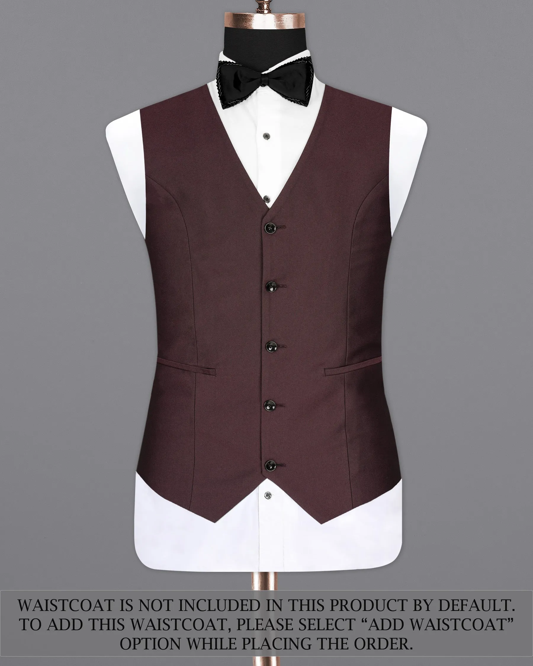 Bistre Wine Tuxedo Suit