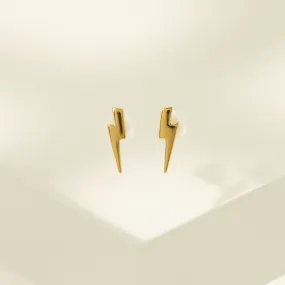 Bolt Charm Stud Earrings