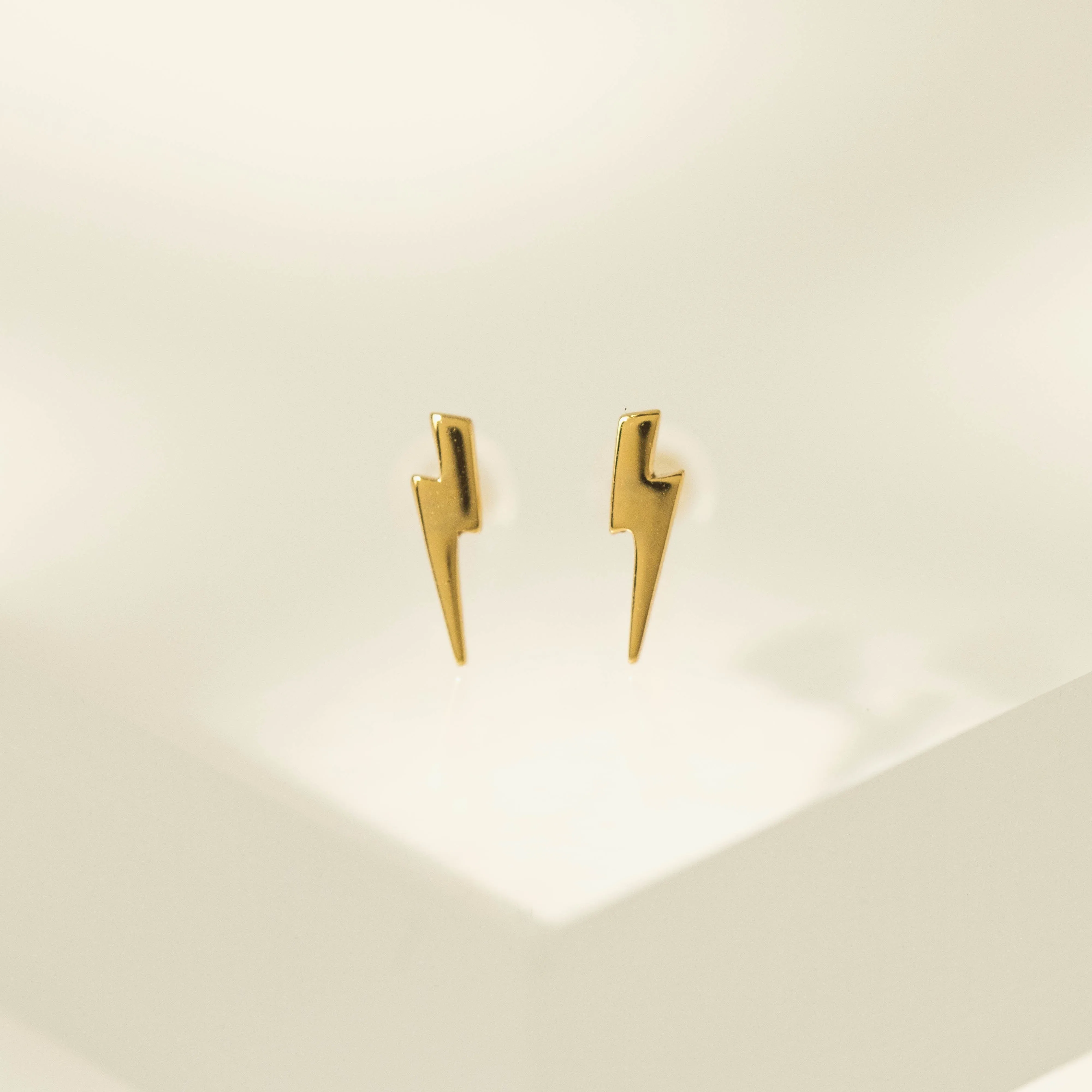 Bolt Charm Stud Earrings