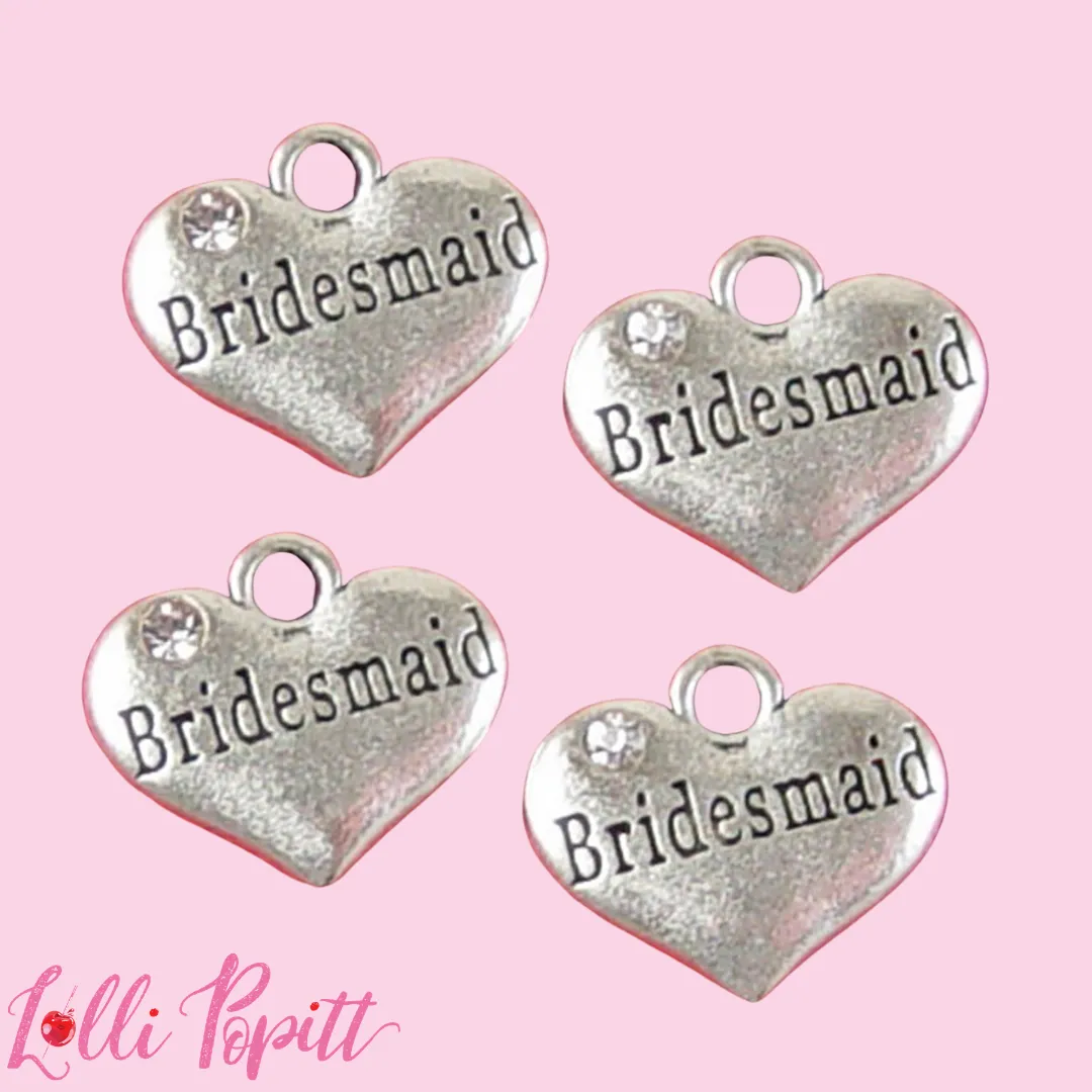 Bridesmaid Heart Charm