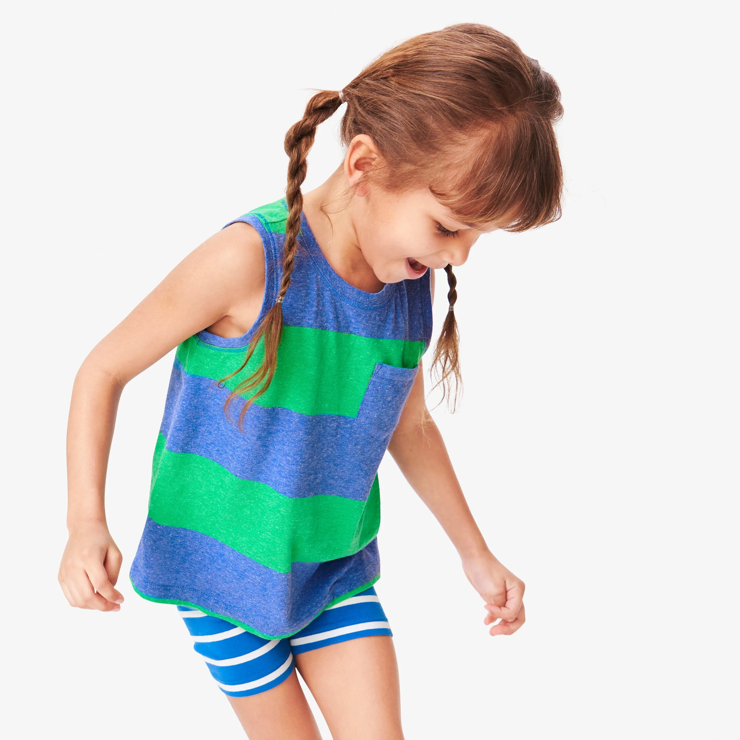 Clearance pocket tank in heathered stripe