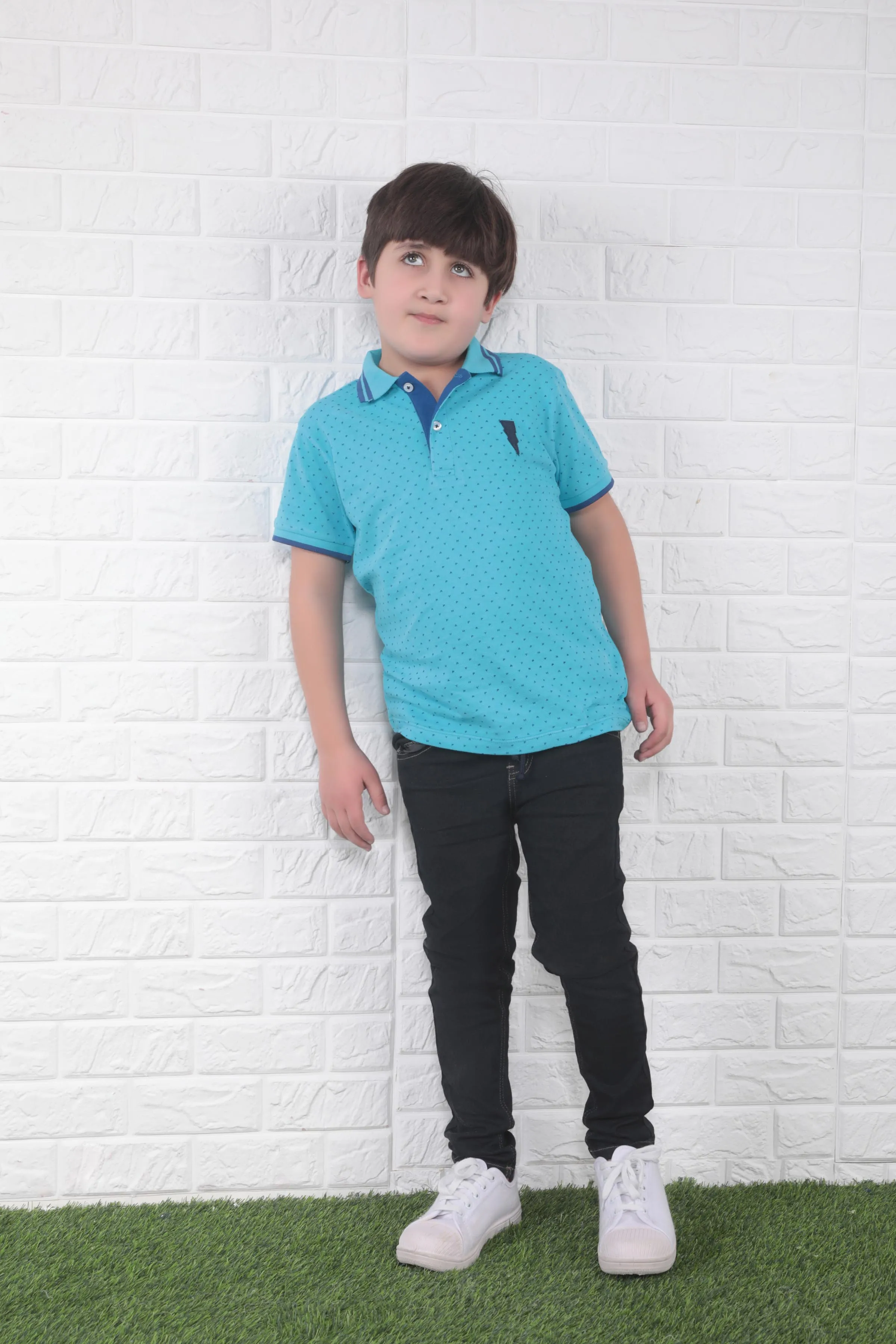Dotted Polo Shirt  B