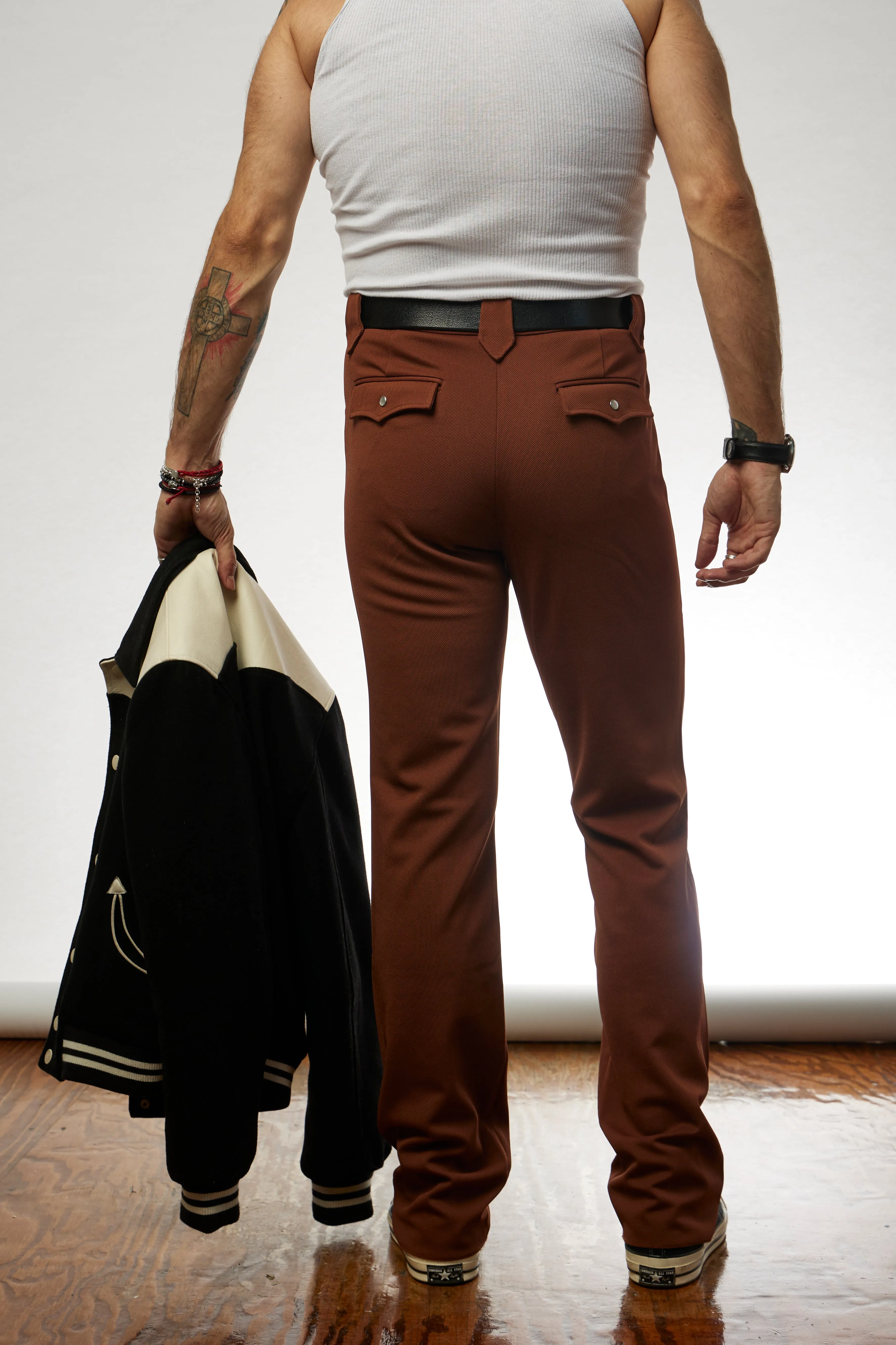 Franklin Unisex Western Pants Brown