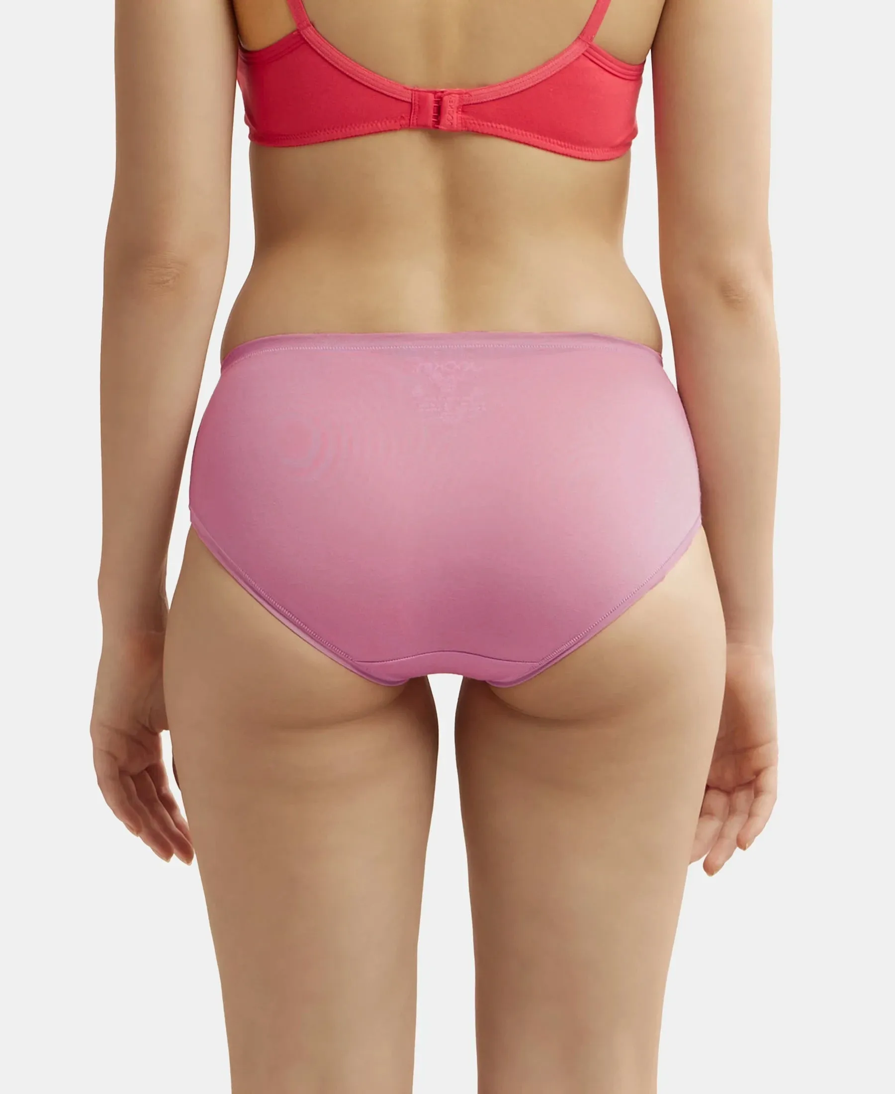 High Coverage Tencel Lyocell Elastane Stretch High Waist Hipster With Concealed Waistband and StayFresh Treatment - Orchid Smoke