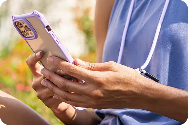 ITSKINS Hybrid Sling for iPhone 13 Series - Purple