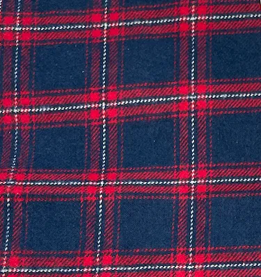 Kingston Plaid Flannel Lady Dog Bow