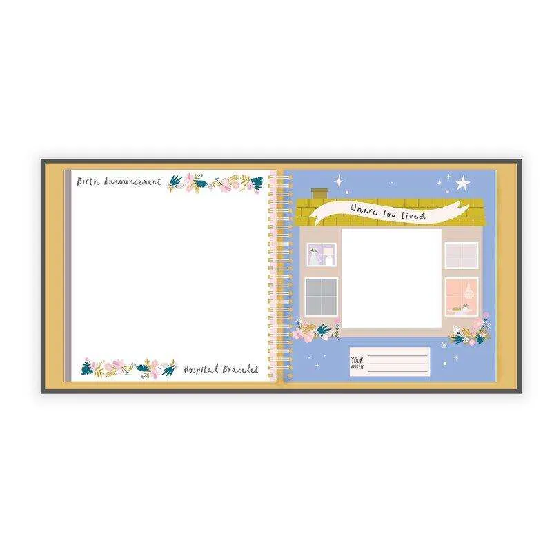 Lucy Darling Golden Blossom Memory Baby Book