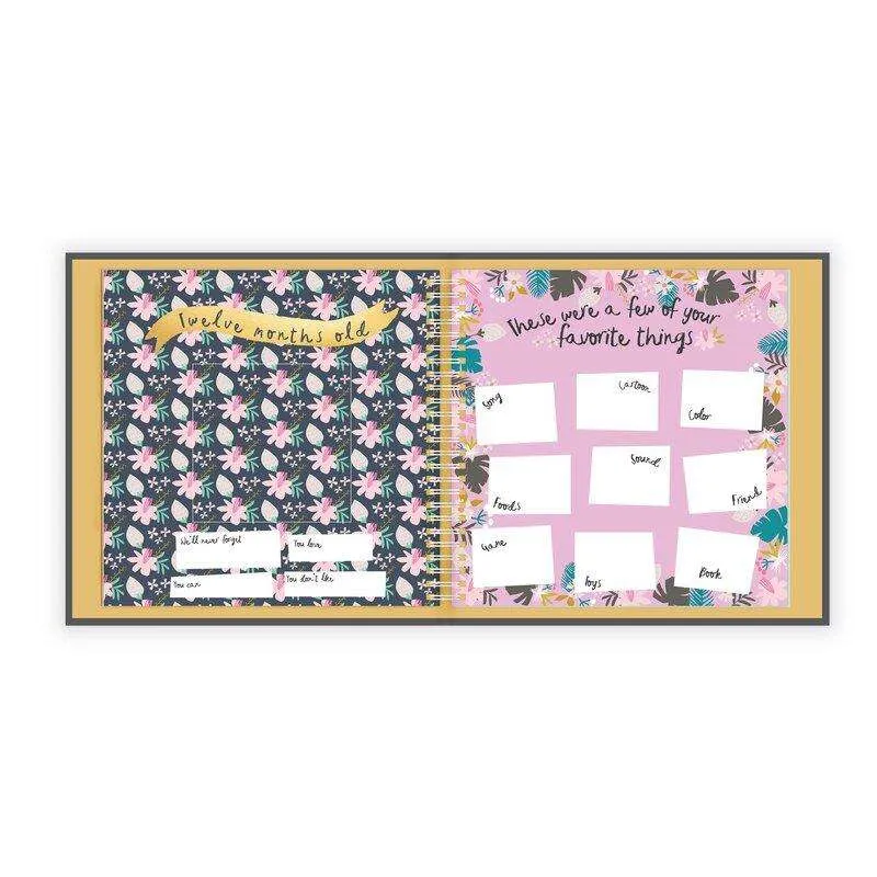 Lucy Darling Golden Blossom Memory Baby Book