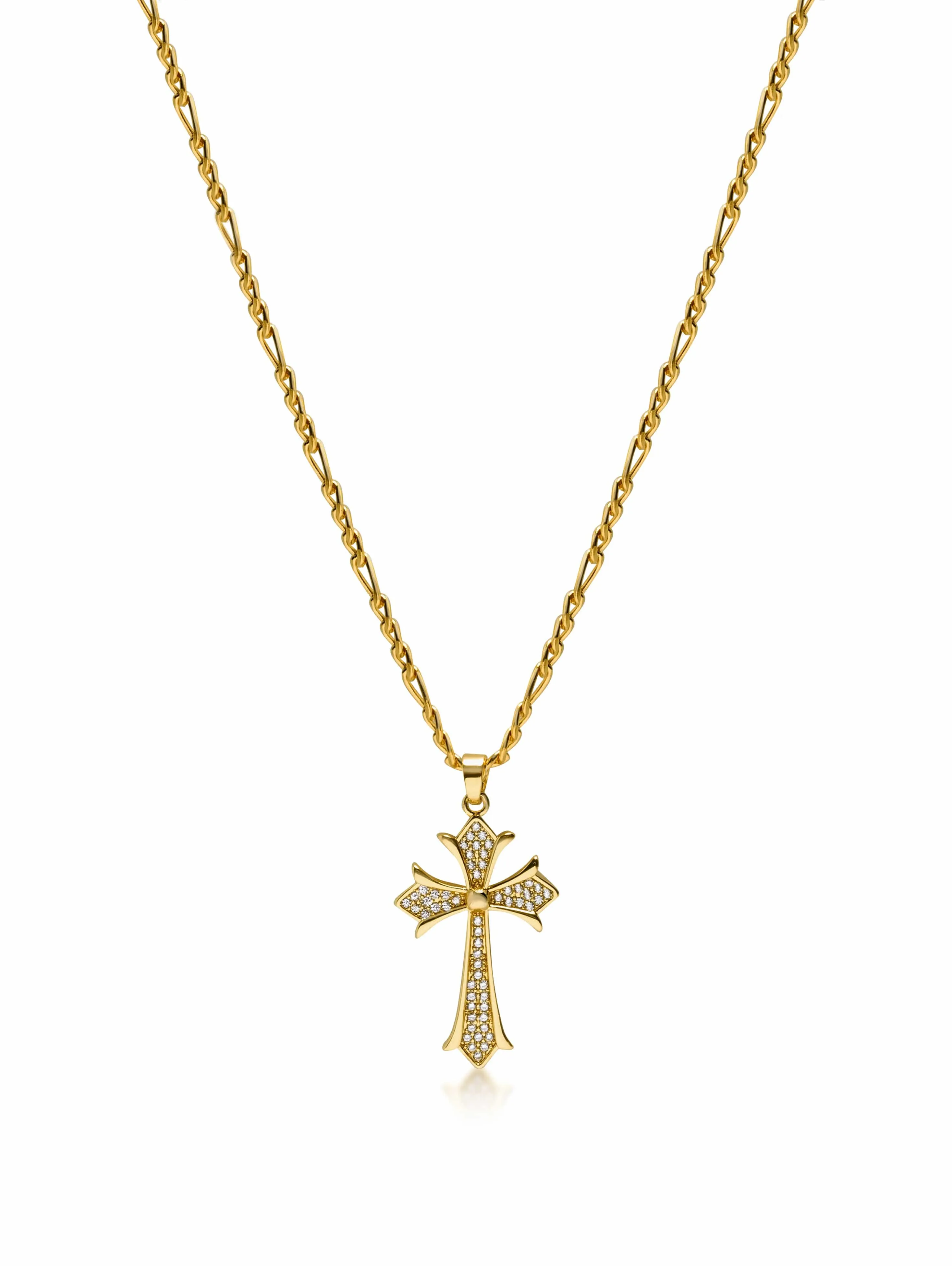 Men's CZ Cross Necklace