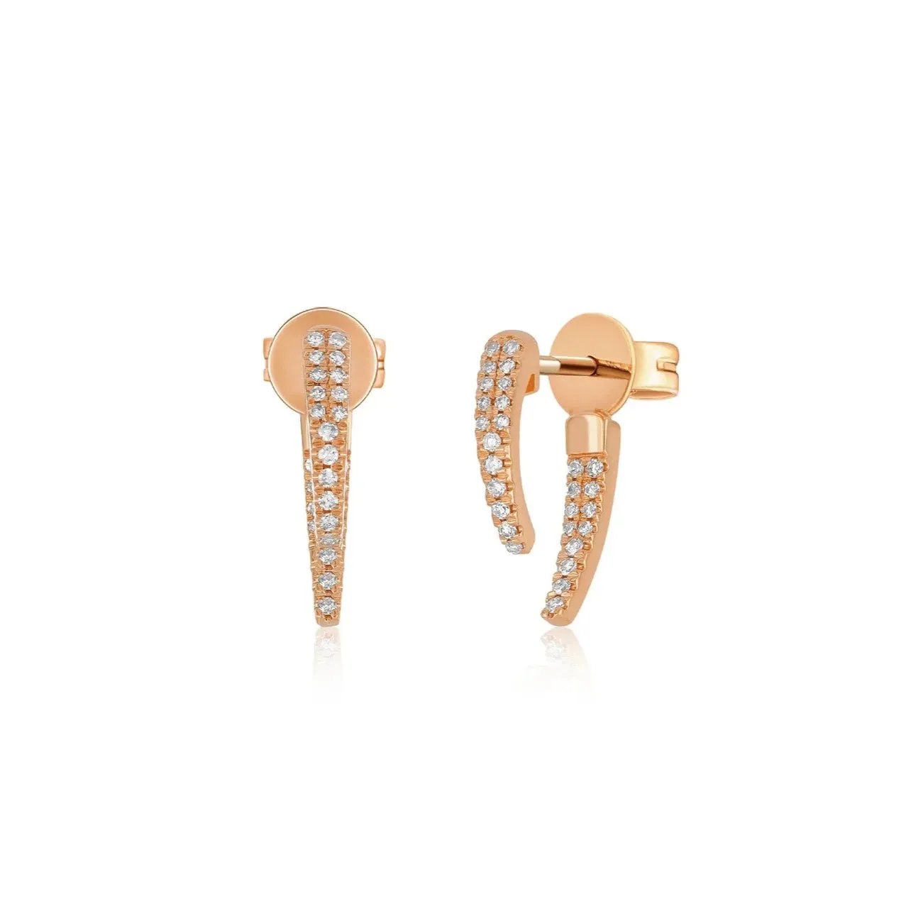 Mini Diamond Hook Earring