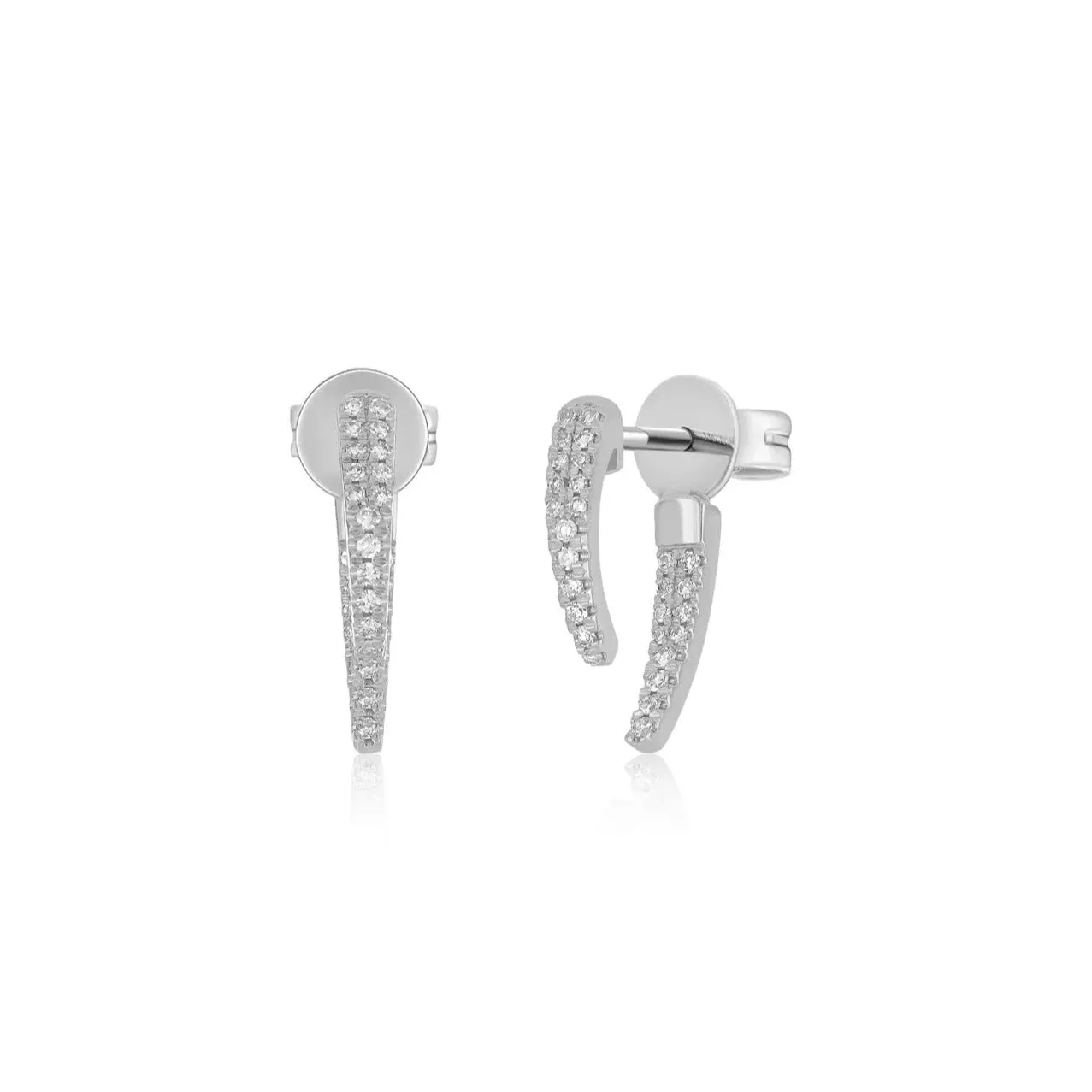 Mini Diamond Hook Earring