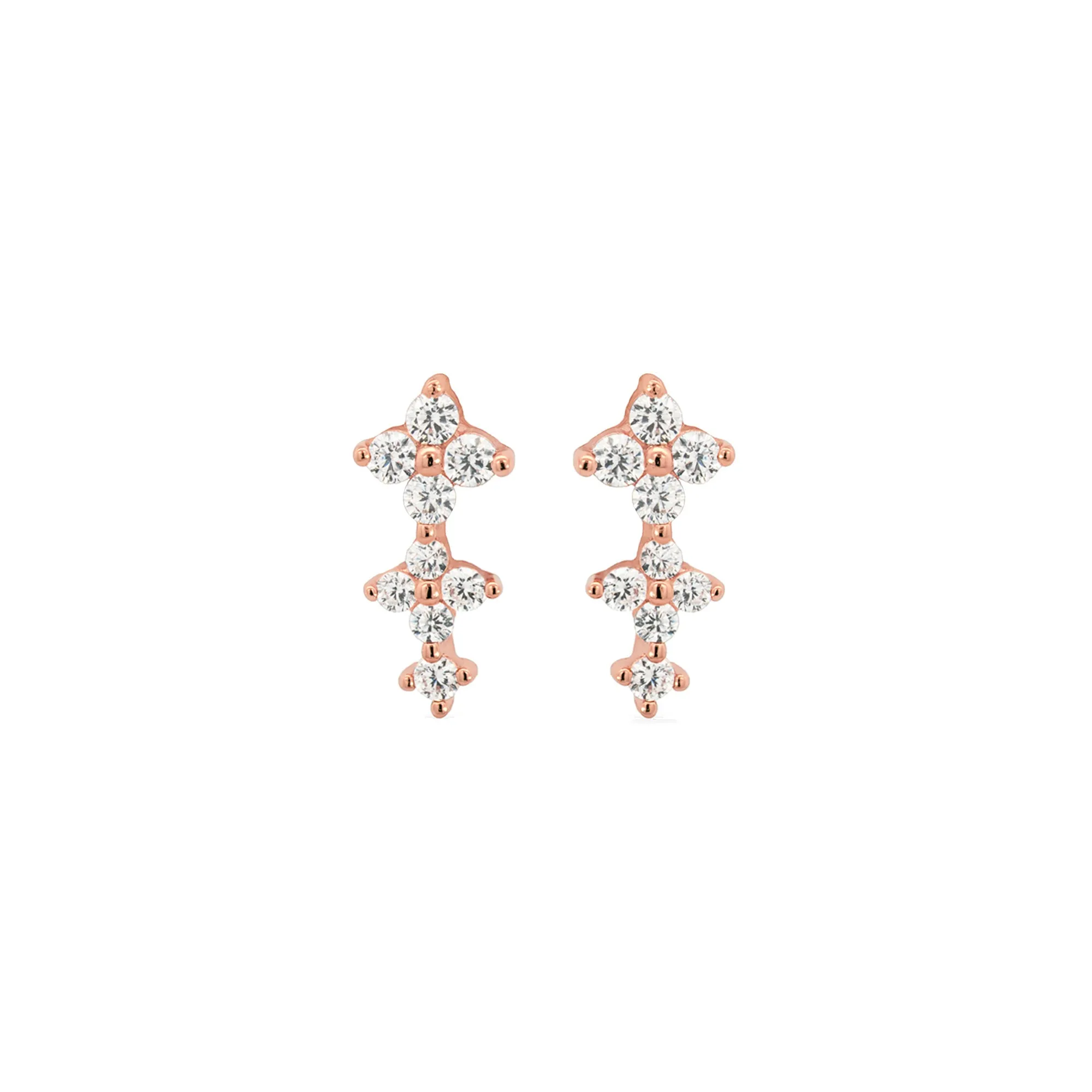 Rose Gold Leona Studs