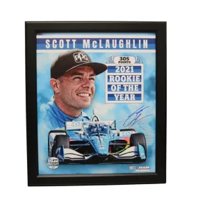 Scott McLaughlin Autographed Rookie of the Year Framed Piece
