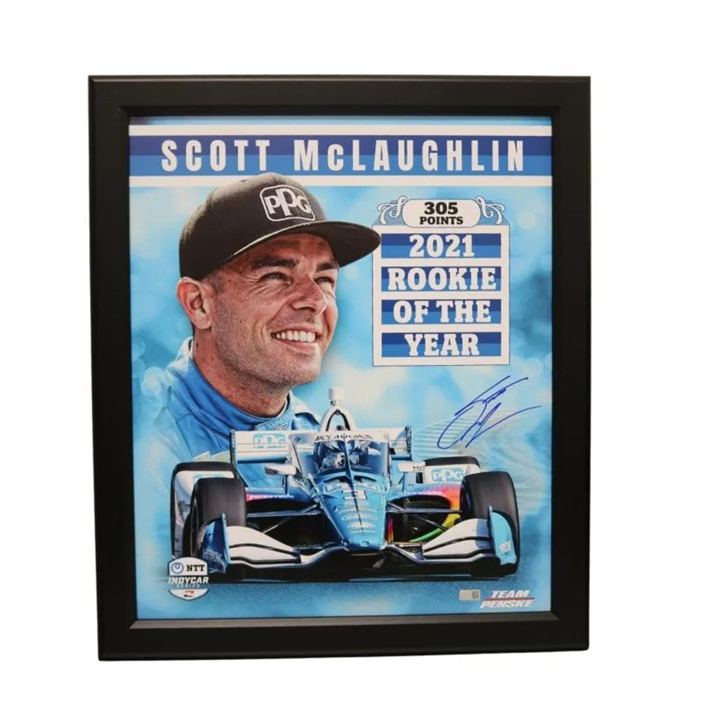 Scott McLaughlin Autographed Rookie of the Year Framed Piece